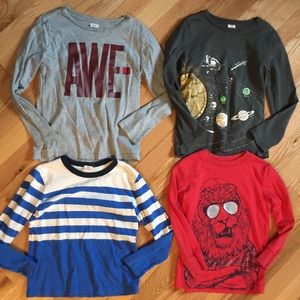 Four boys t-shirts, Crewcuts & Cat & Jack